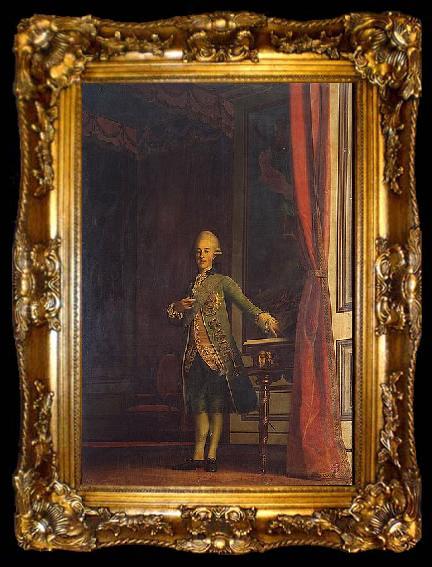 framed  Vigilius Eriksen Portrait of Duke Frederick, Frederick V of Denmark, ta009-2